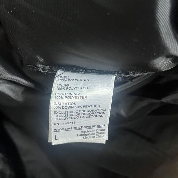 Avalanche Mens Winter Jacket British Khaki Color Down Windproof Parka Snow Ski L - Picture 8 of 10